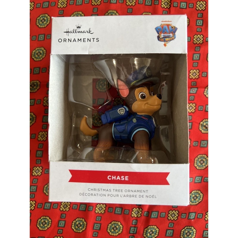 Hallmark 2021 Paw Patrol The Movie Chase German Shepard Police Pup Ornament NIB